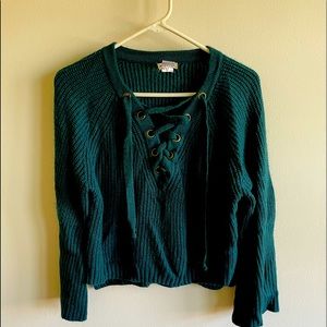 Crop Bell Sleeve Sweater